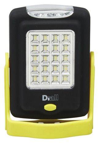 Torche carrée plastique LED  jaune - 115 Lm - Diall - Brico Dépôt