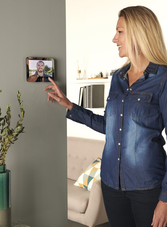 Écran plat miroir portier vidéo filaire 7" "Jelbi" - Blyss - Brico Dépôt