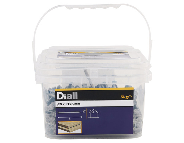 Pointes tête plate 5 x 125 mm 5 kg - Diall - Brico Dépôt