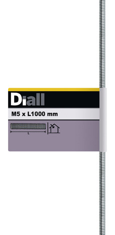 Tige filetée acier zing 1ML Ø 5 - Diall - Brico Dépôt