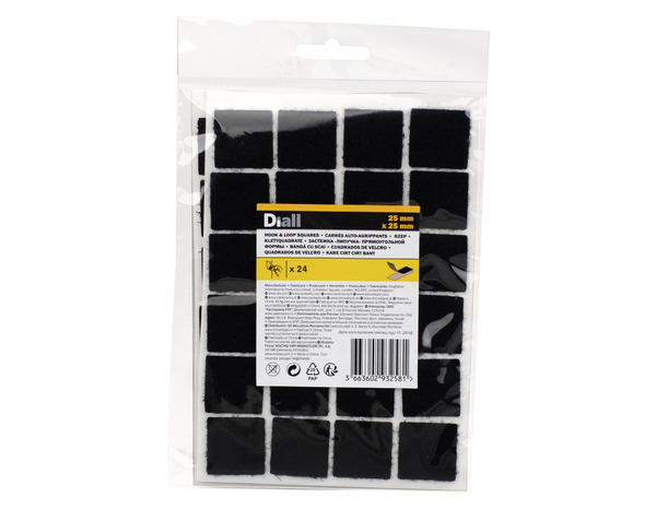 Lot de 24 adhésifs "Scratch" - 25 x 25 mm - Diall - Brico Dépôt