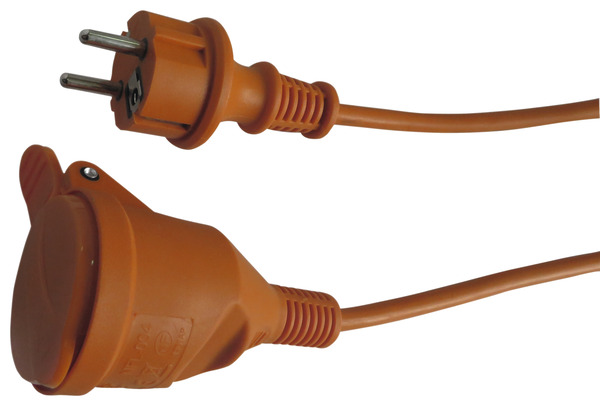 Rallonge orange étanche 20 m NF - Diall - Brico Dépôt