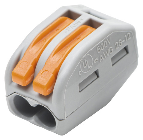 Lot de 10 bornes de connexion 2 entrées - WAGO - Brico Dépôt