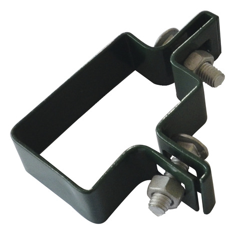 Fixation coin en acier vert pour poteau rectangulaire - l. 60 x l. 90 x h. 25 mm - Marque BLOOMA - Brico Dépôt