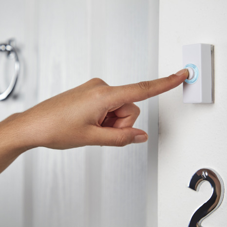 Bouton sonnette filaire blanc - Blyss - Brico Dépôt