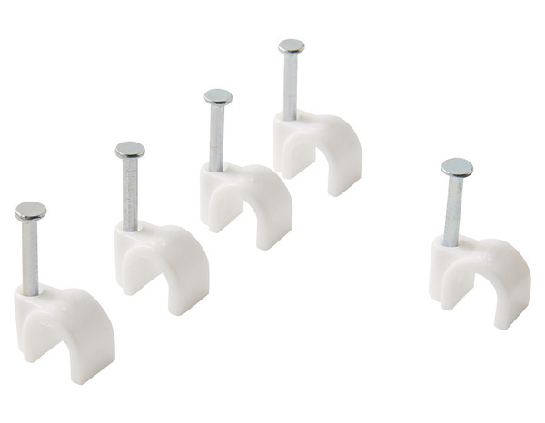 Lot de 100 attaches câble Ø 7 mm blanc - Diall - Brico Dépôt