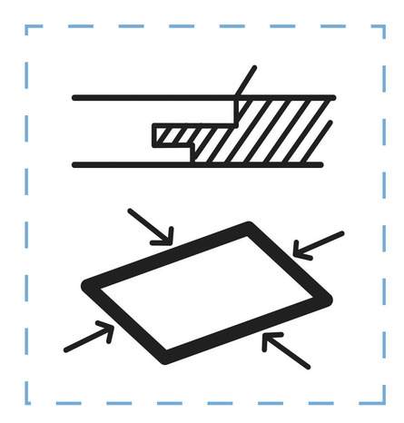 Dalle d'agencement aggloméré hydrofuge - L. 184 x l. 66 cm x Ép. 22 mm - Brico Dépôt