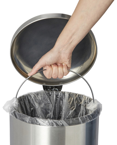 Poubelle à pédale "Kihn" inox - 30 L - Brico Dépôt