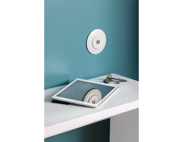 Prise chargeur 1 USB type A + 1 USB type C 3A "Dooxie" blanc - Legrand - Brico Dépôt