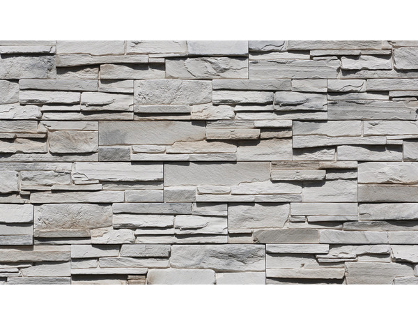 Plaquette de parement en béton allégé "Grenada" crème L. 55 x l. 11,7 cm x Ép. 22 à 38 mm - Brico Dépôt