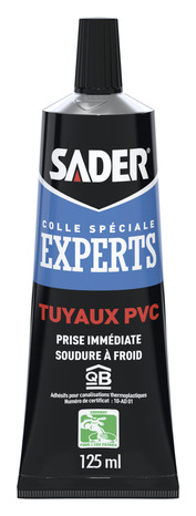 Colle raccords et tuyaux PVC – Tube de 125ml - Sader - Brico Dépôt