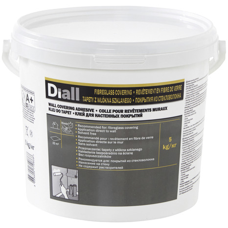 Colle pour revêtements muraux/en fibre de verre 5 kg - Diall - Brico Dépôt