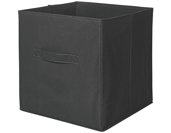 Boite de rangement noire H. 29 x L. 29 x P. 29,5 cm - Brico Dépôt