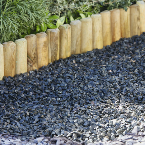 Graviers en marbre noir concassés - Le sac de 25 kg - Marque BLOOMA - Brico Dépôt