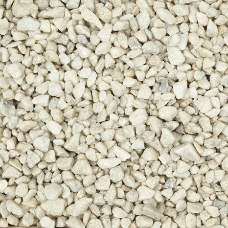 Gravier marbre blanc concassé - Sac de 25 kg - Marque BLOOMA - Brico Dépôt