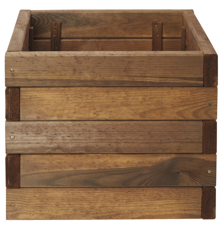 Bac à fleurs bois 40 x 40 cm serre polycarbonate et aluminium - Brico Dépôt