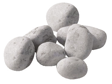 Galets de marbre blanc Carrare - Sac de 25 Kg - Marque BLOOMA - Brico Dépôt