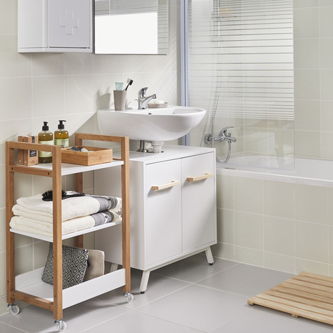 Desserte chêne "Nantua" L. 44 cm - GoodHome - Brico Dépôt