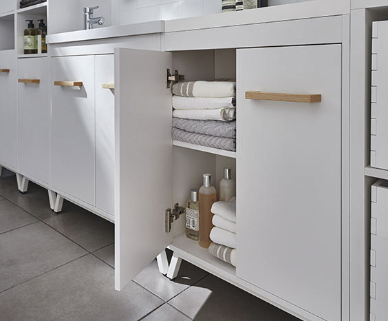 Meuble sous-vasque à poser blanc L.60 CM "LADOGA" - Cooke and Lewis - Brico Dépôt