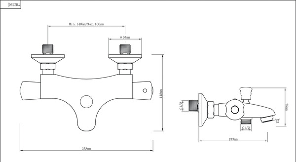 Mitigeur bain/douche thermostatique "Rize" - Brico Dépôt