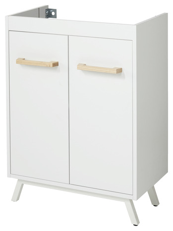 Meuble sous-vasque à poser blanc L.60 CM "LADOGA" - Cooke and Lewis - Brico Dépôt