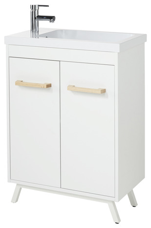 Meuble sous-vasque à poser blanc L.60 CM "LADOGA" - Cooke and Lewis - Brico Dépôt