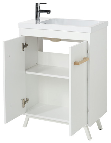 Meuble sous-vasque à poser blanc L.60 CM "LADOGA" - Cooke and Lewis - Brico Dépôt