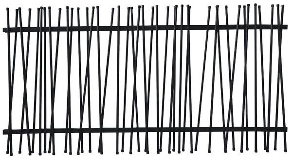 Panneau décoratif en métal anthracite "Neva" - H. 1,75 m. x l. 90 cm - Marque BLOOMA - Brico Dépôt