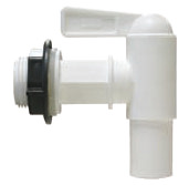 Robinet de vidange 3/4'' blanc pour récupérateur d'eau - Garantia - Brico Dépôt