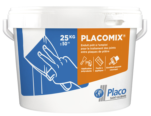 Enduit à joints prêt à l'emploi en pâte - seau de 25 kg - Placoplâtre - Brico Dépôt