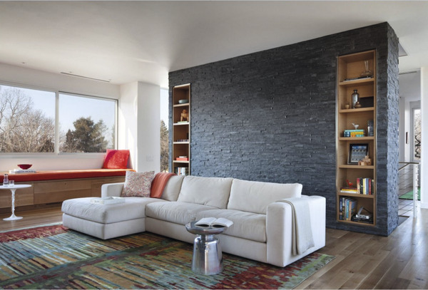 Plaquette de parement Blackstone anthracite - Brico Dépôt