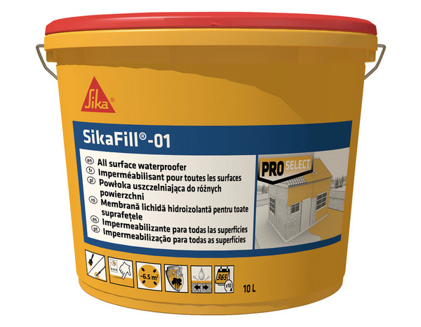 Imperméabilisant toutes surfaces "Sikafill 01" rouge 10 L - Sika - Brico Dépôt