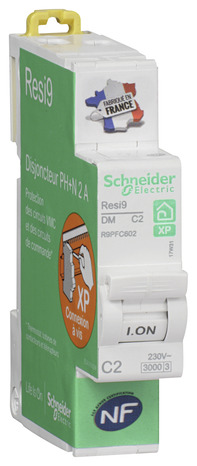 Disjoncteur "Rési9" 2A peignable phase neutre - Schneider Electric - Brico Dépôt