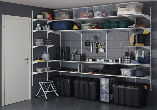 Crémaillère double 50 cm blanc "Twinny" - Form - Brico Dépôt