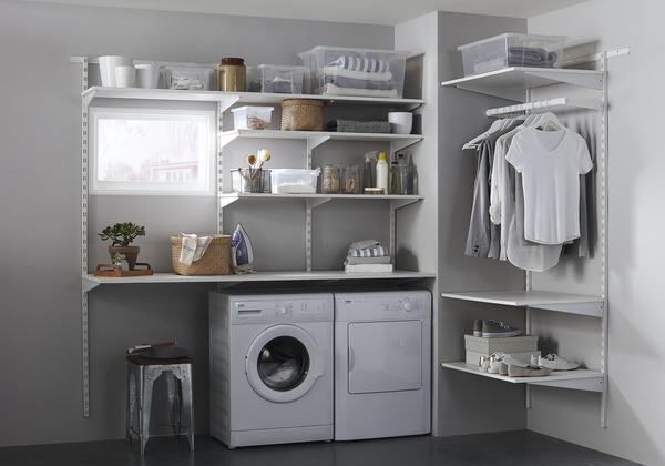 Lot de 10 consoles simple "Lony" - Blanc - 40 cm - Form - Brico Dépôt