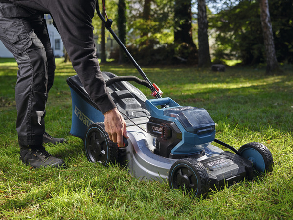 Tondeuse sur batterie sans fil 36 V, 46 cm - Erbauer - Brico Dépôt