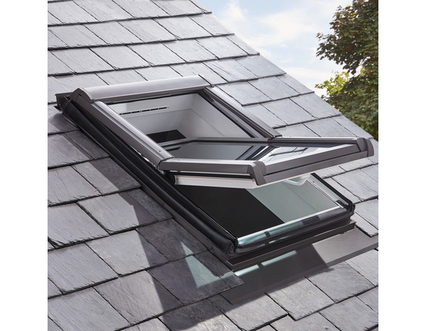 Raccord d'étanchéité RF0015 anthracite pour fenêtre de toit haut. 78 x larg. 55 cm - Brico Dépôt