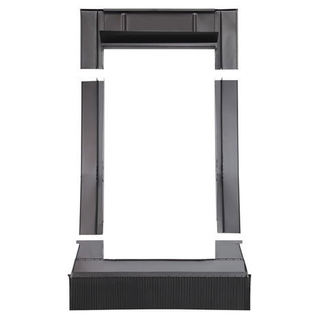 Raccord d'étanchéité RF001 anthracite pour fenêtre de toit haut. 98 x larg. 78 cm - Brico Dépôt