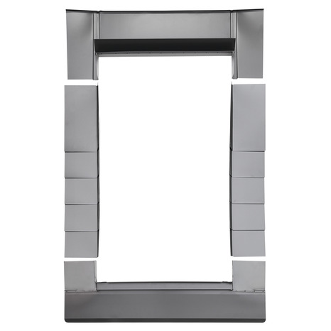 Raccord d'étanchéité RF0011 anthracite pour fenêtre de toit haut. 98 x larg. 78 cm - Brico Dépôt