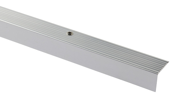 Nez de marche aluminium brillant L. 1800 x l. 25 x Ép. 20 mm - GoodHome - Brico Dépôt