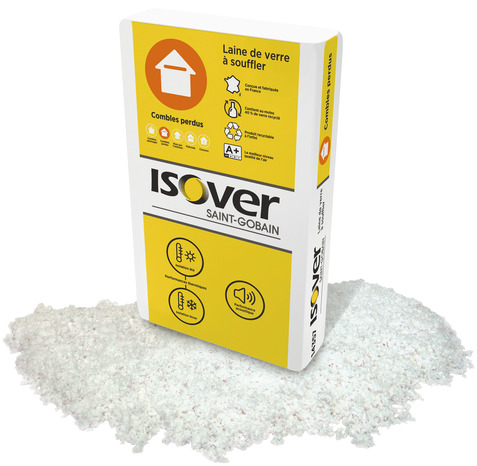 Laine de verre à souffler pour combles perdus - 17,3 kg - Isover - Brico Dépôt