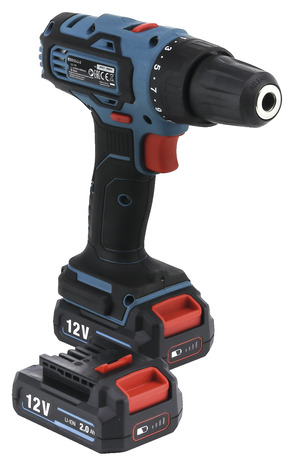 Perceuse visseuse sans fil 12 V + 2 batteries Li-ion 2 Ah - EDD12-Li-2 - Erbauer - Brico Dépôt