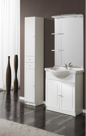 Bandeau "Majorca" blanc laqué 60 x 18 cm - Brico Dépôt