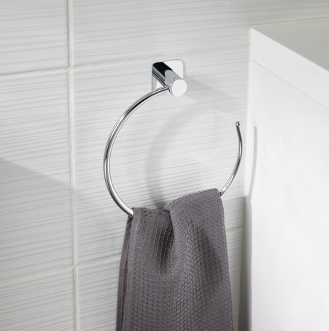 Anneau porte serviette "Koros" - GoodHome - Brico Dépôt