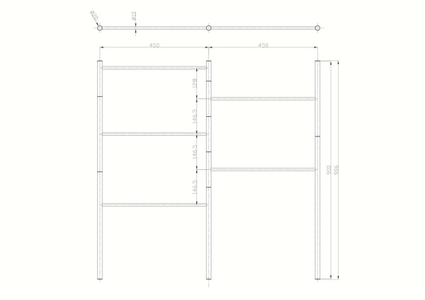 Porte serviette sur pieds "Koros" - GoodHome - Brico Dépôt