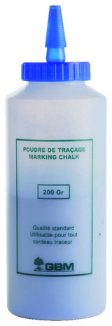Poudre à tracer bleue pour travaux de chantier 200 g - Brico Dépôt