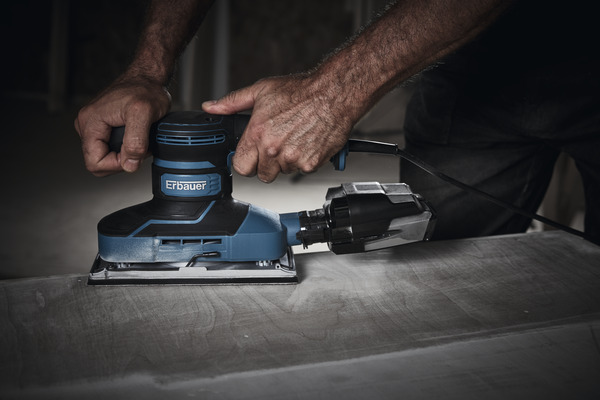 Ponceuse vibrante filaire 90 x 187 mm 260W - ETSS260 - Erbauer - Brico Dépôt