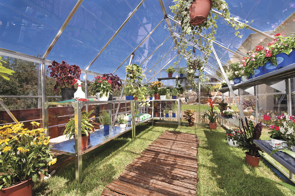 Serre de jardin "Octave" 8 m² 1,8 x 2,4 x 2 m - Brico Dépôt