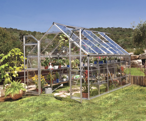 Serre de jardin "Octave" 8 m² 1,8 x 2,4 x 2 m - Brico Dépôt