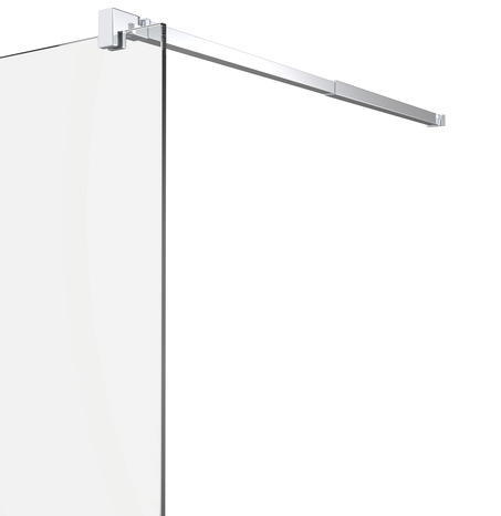 Paroi de douche à l'italienne Walk_In "Beloya" l.100 cm en verre effet miroir - GoodHome - Brico Dépôt